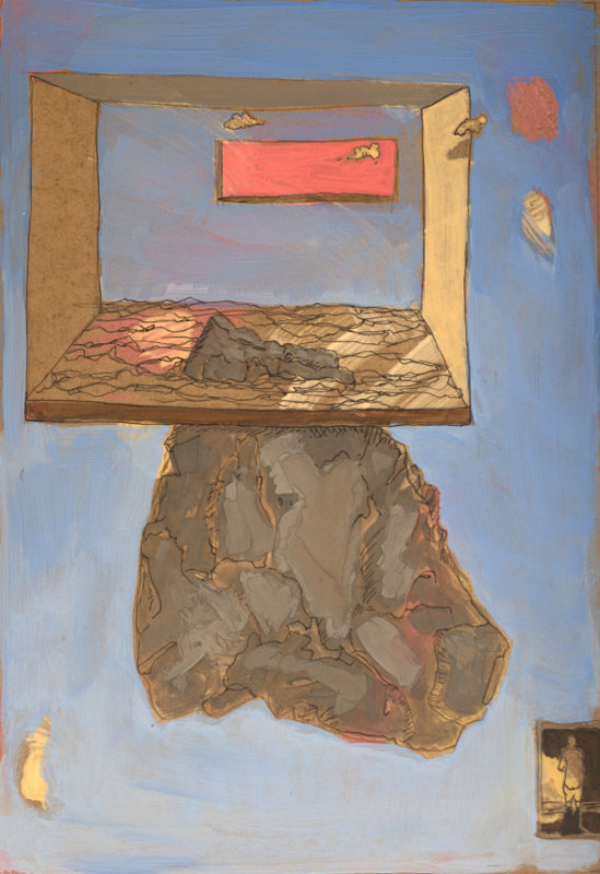 Péninsule III - tempera - 21x30